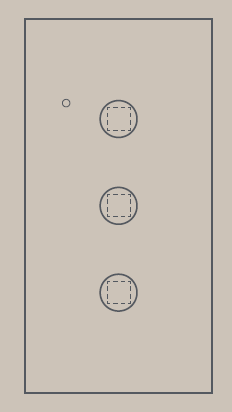 half 3 buttons